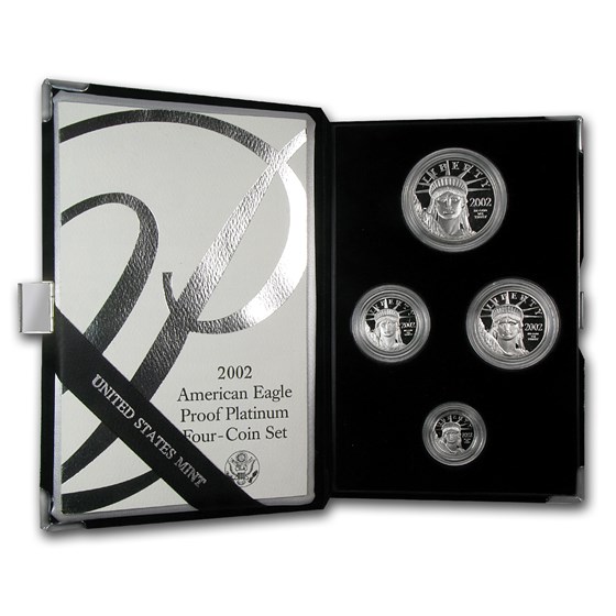 2002-W 4-Coin Proof Platinum American Eagle Set (w/Box & COA) 2002-W 4-Coin Proof Platinum American Eagle Set (w/Box & COA)